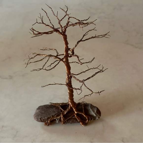 Copper Wire Miniature Bonsai Tree - Picture 9 of 10